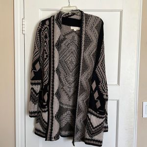 Lovestitch Grey/Black Cardigan